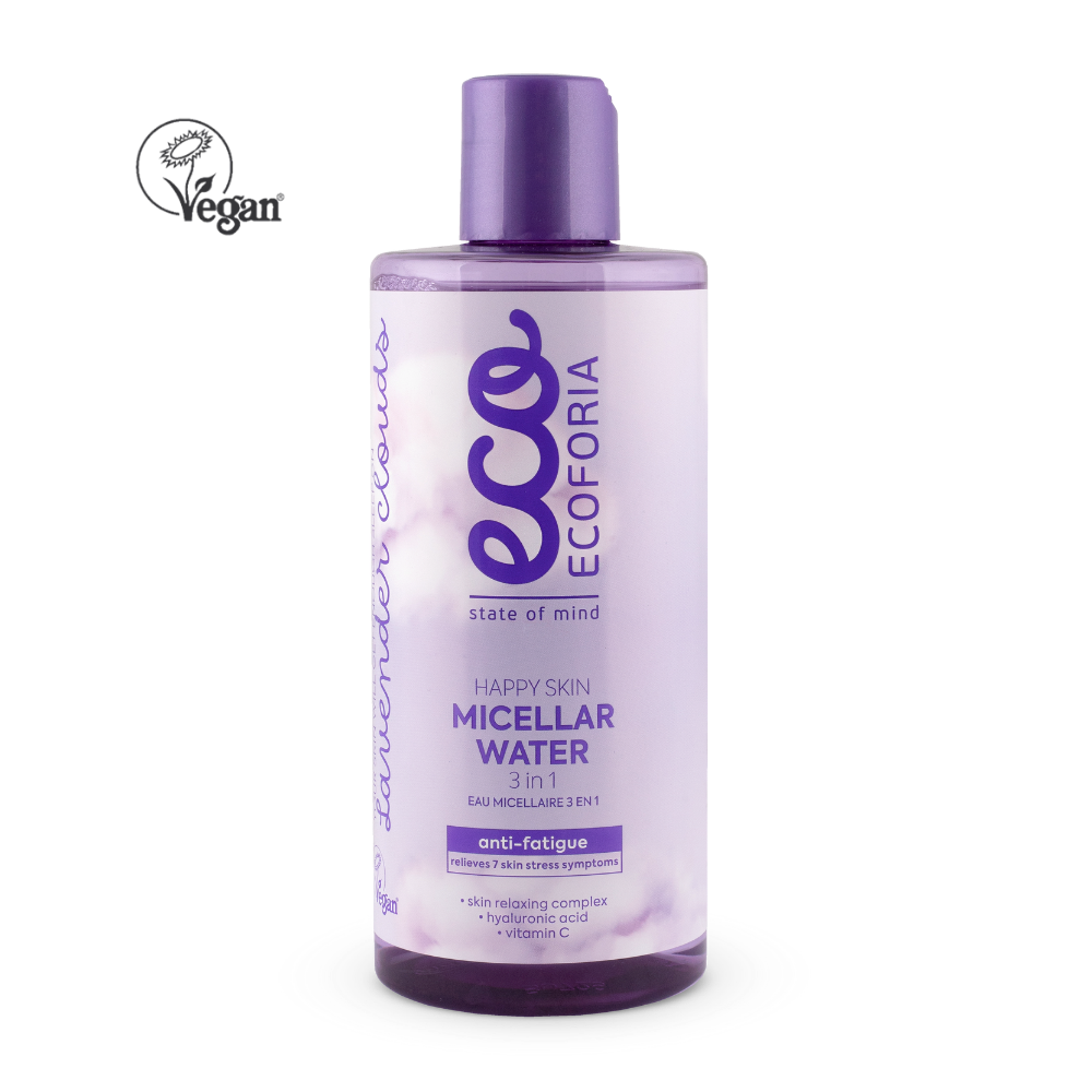 Ecoforia - Lavender Clouds Happy Skin Micellar Water 3 In 1, 300 ml