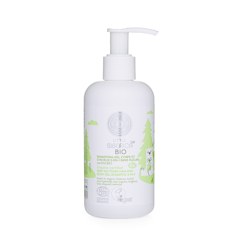Little Siberica Baby No Tears Hair and Body Gel-Shampoo 2-in-1, 250 ml